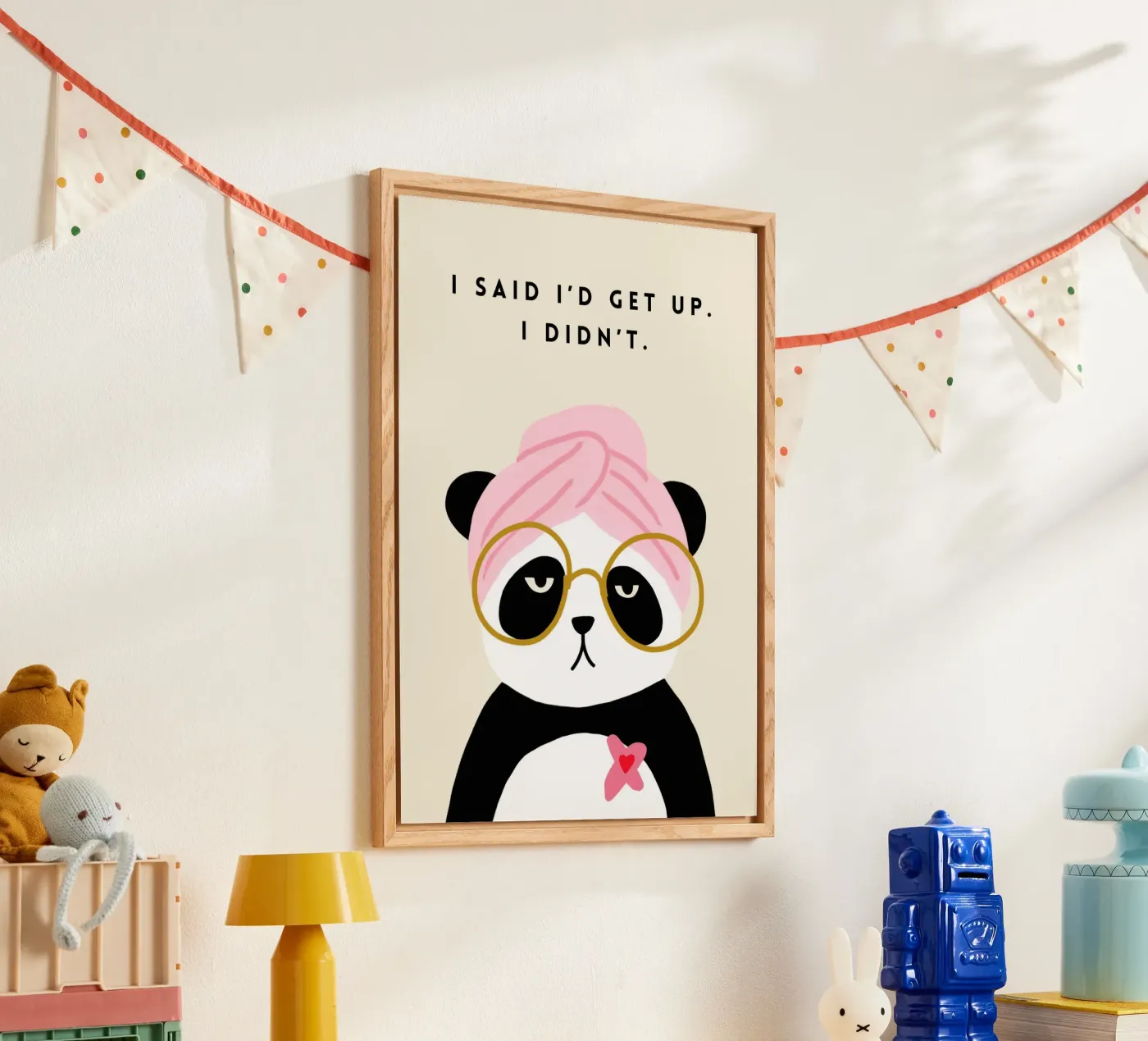 Panda Acryl-Glas von PurePeachArt