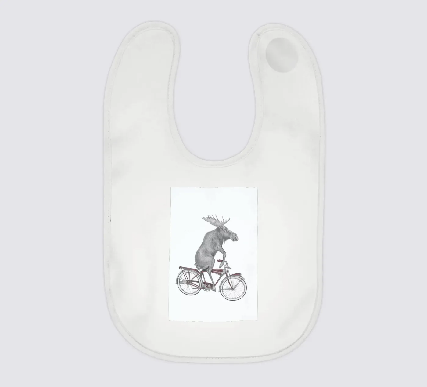 Murray Maynooth Moose baby bib by Le Canot Rouge