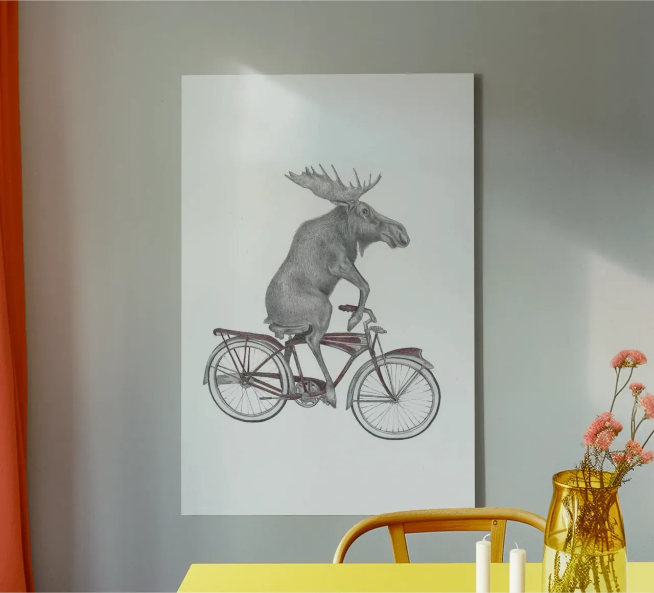 Murray Maynooth Moose tela con Cornice a cassetta da Le Canot Rouge