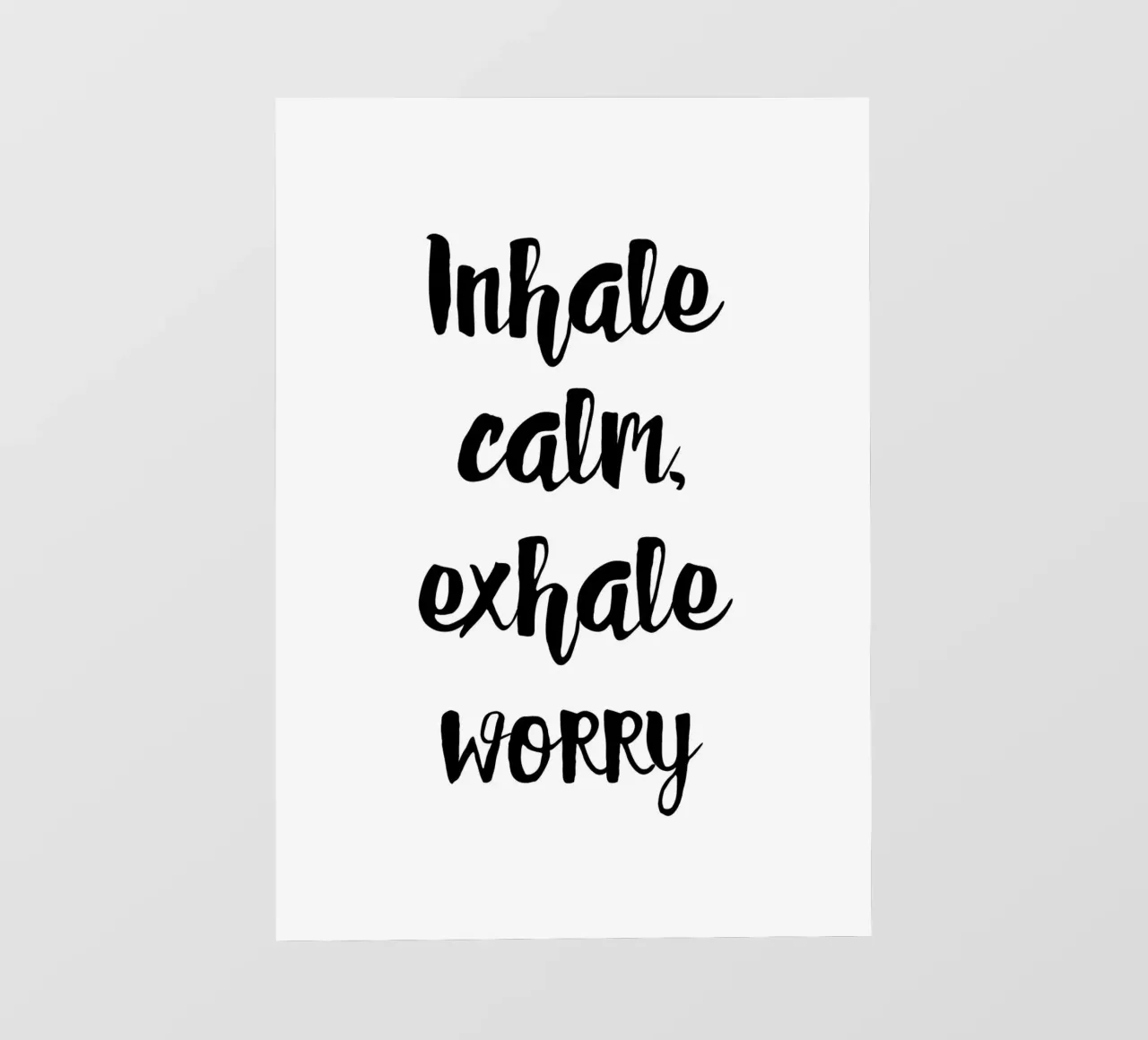 Inhale calm, exhale worry pellicola backlit da Quotes on walls