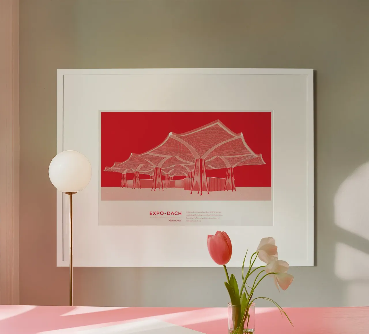 Michael Kunter - Expo Dach Hannover poster con marco de madera de The Artcircle