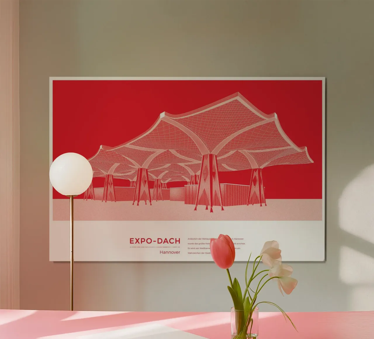 Michael Kunter - Expo Dach Hannover poster con marco de madera de The Artcircle