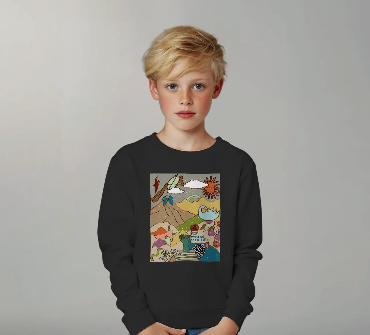 Questo deve essere il posto giusto felpa bambino da 83oranges