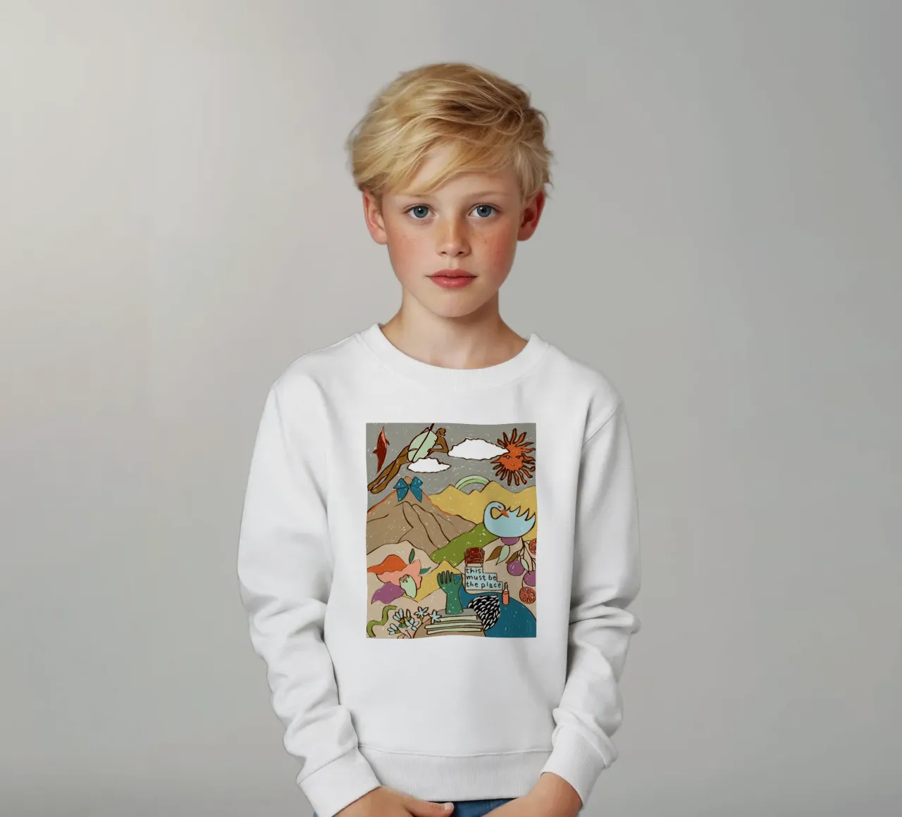 Questo deve essere il posto giusto felpa bambino da 83oranges