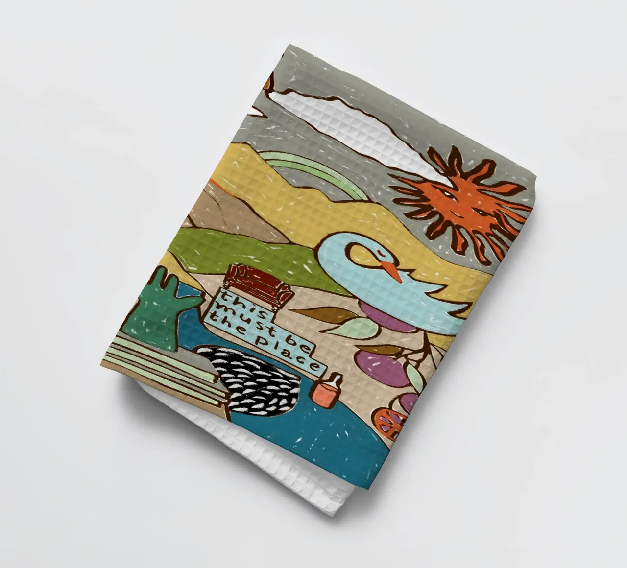 Questo deve essere il posto giusto canovaccio da cucina da 83oranges