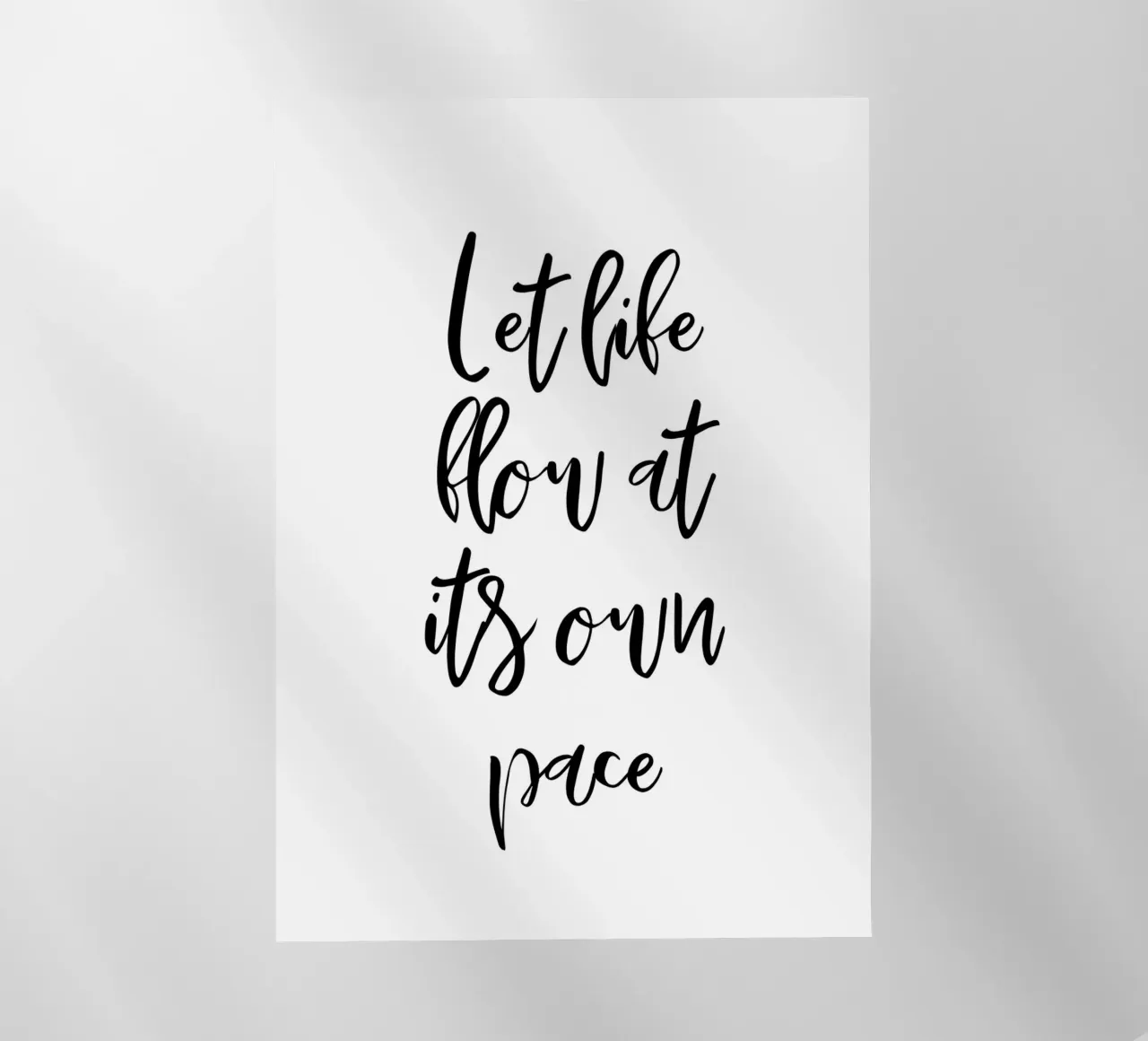 Let life flow at its own pace pellicola backlit da Quotes on walls