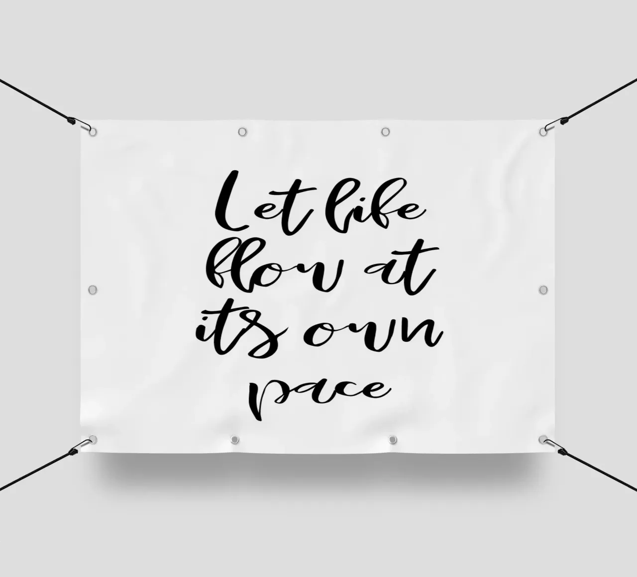 Let life flow at its own pace telo in pvc da Quotes on walls