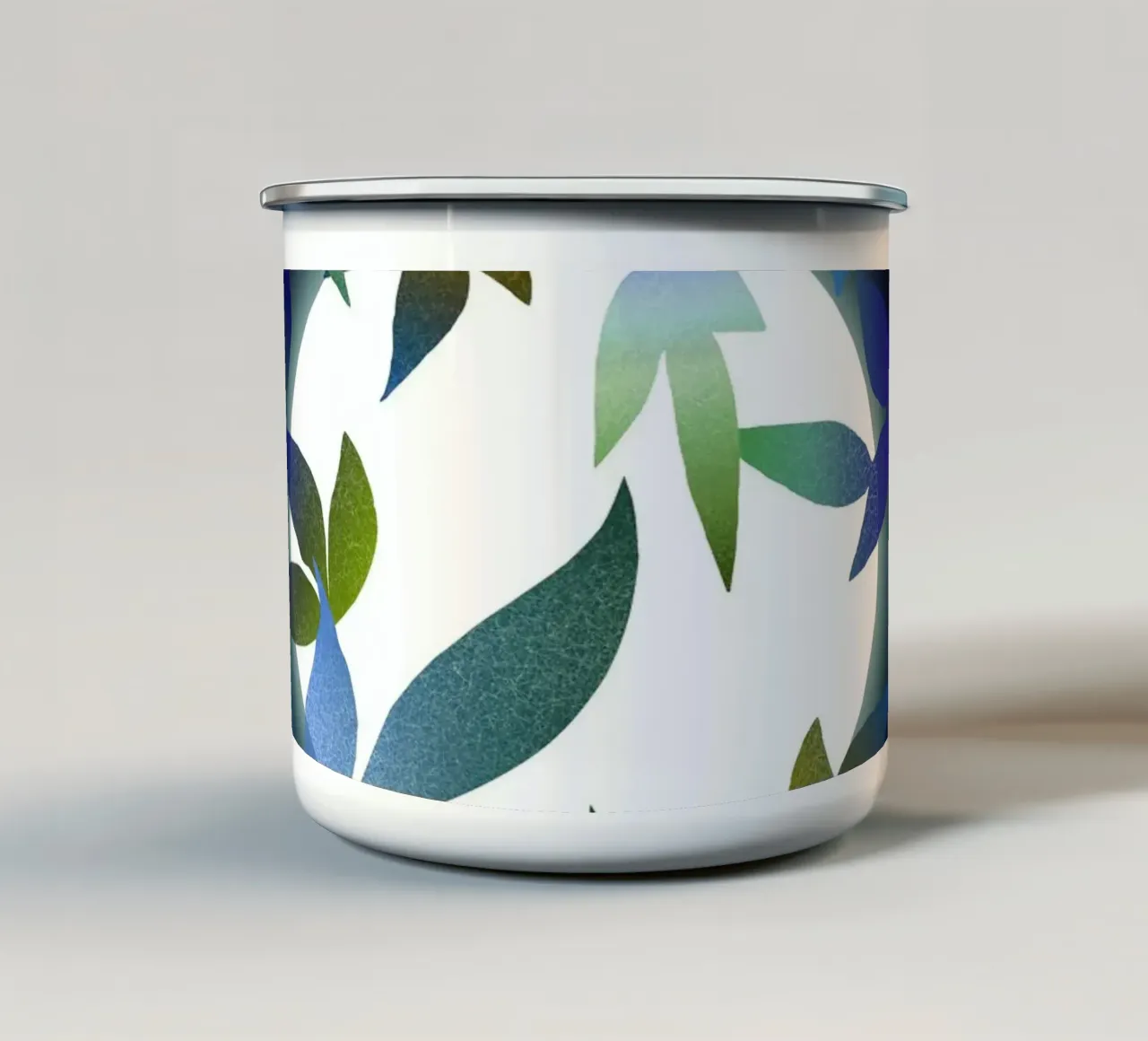 Moonlight in Teal tazza in smalto da Angelo Cerantola