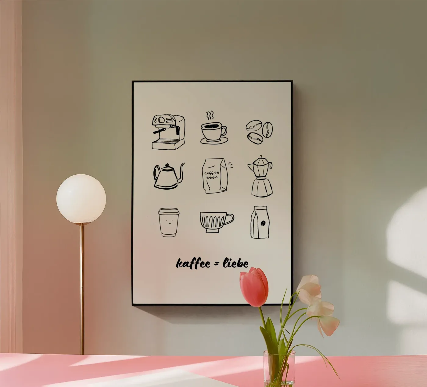 KAFFEE = LIEBE plexiglass da COFFEE CLUB