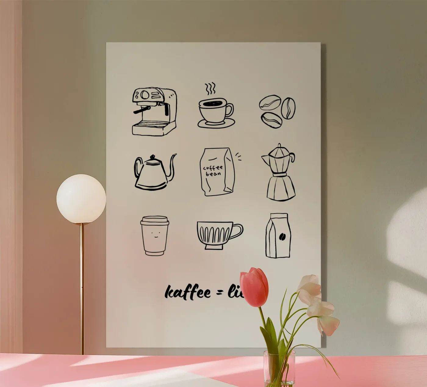 KAFFEE = LIEBE plexiglass da COFFEE CLUB