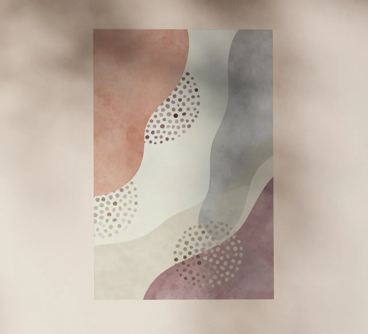 Abstract Boho, Soft Terracotta and Beige Scandi Art pellicola backlit da EverLuvv Studio
