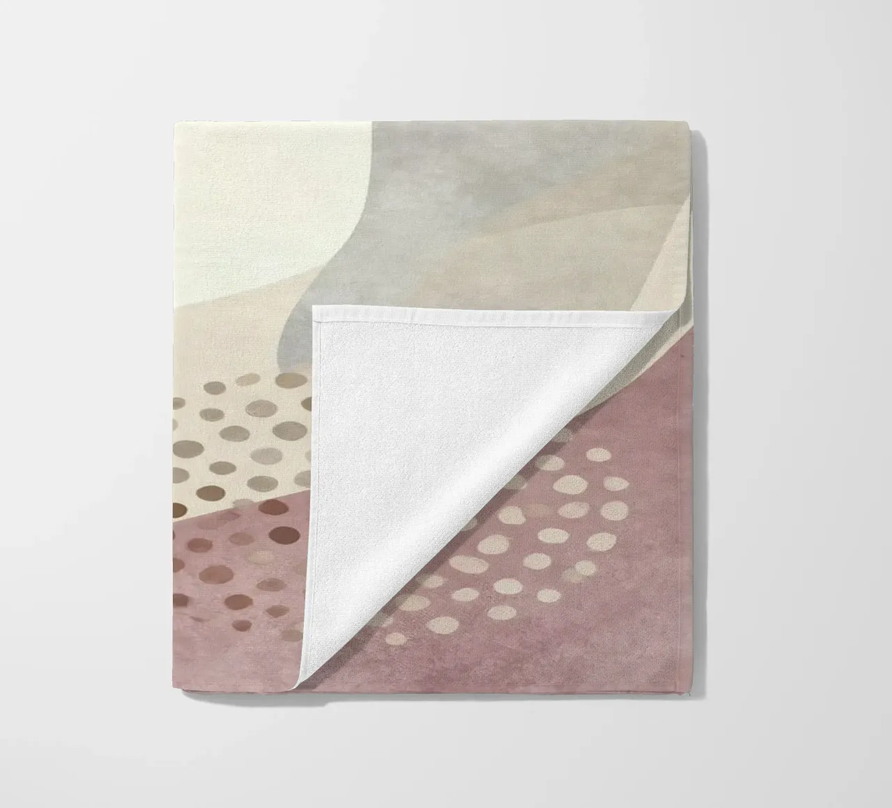 Abstract Boho, Soft Terracotta and Beige Scandi Art telo mare da EverLuvv Studio