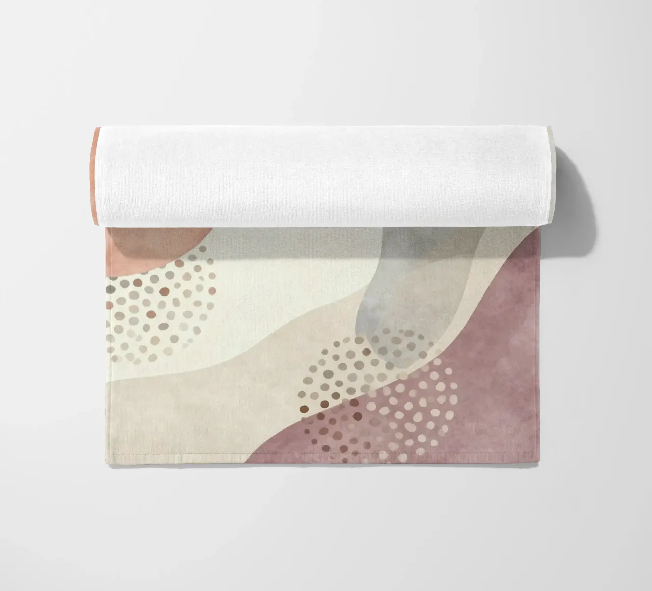 Abstract Boho, Soft Terracotta and Beige Scandi Art telo mare da EverLuvv Studio