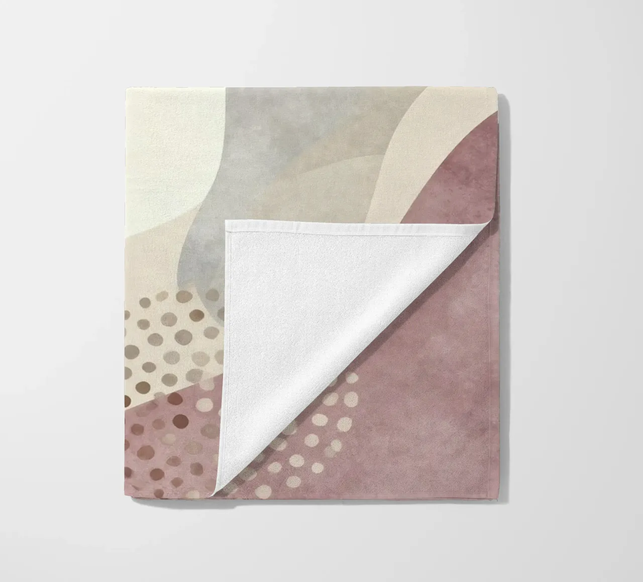 Abstract Boho, Soft Terracotta and Beige Scandi Art telo mare da EverLuvv Studio
