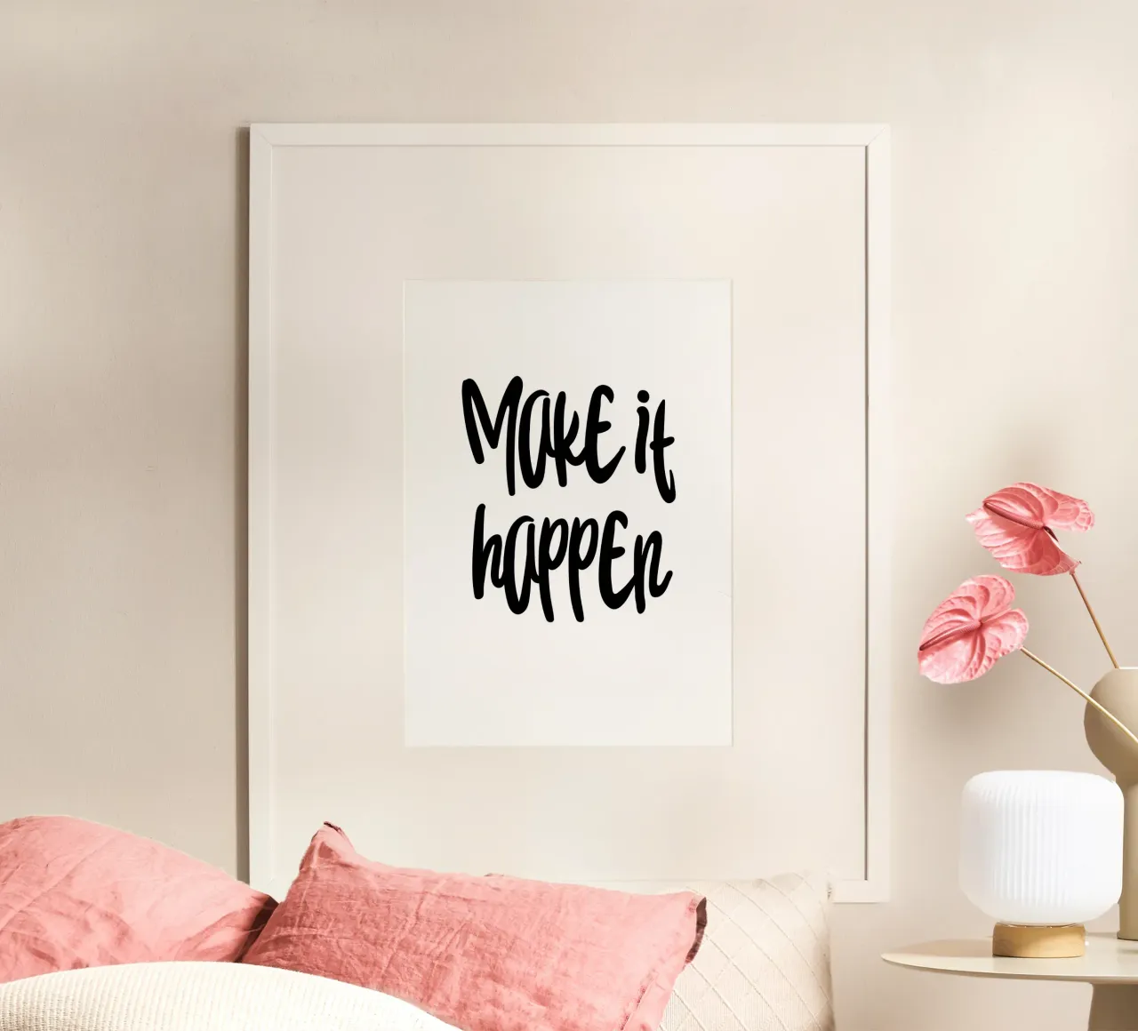 Make it happen poster by Quotes on walls