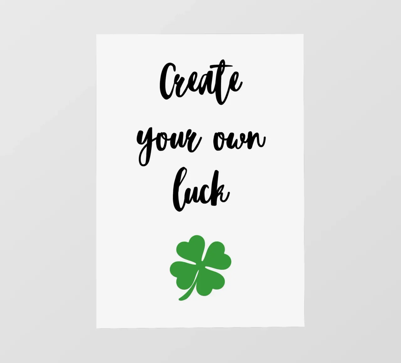 Create your own luck telo in pvc da Quotes on walls