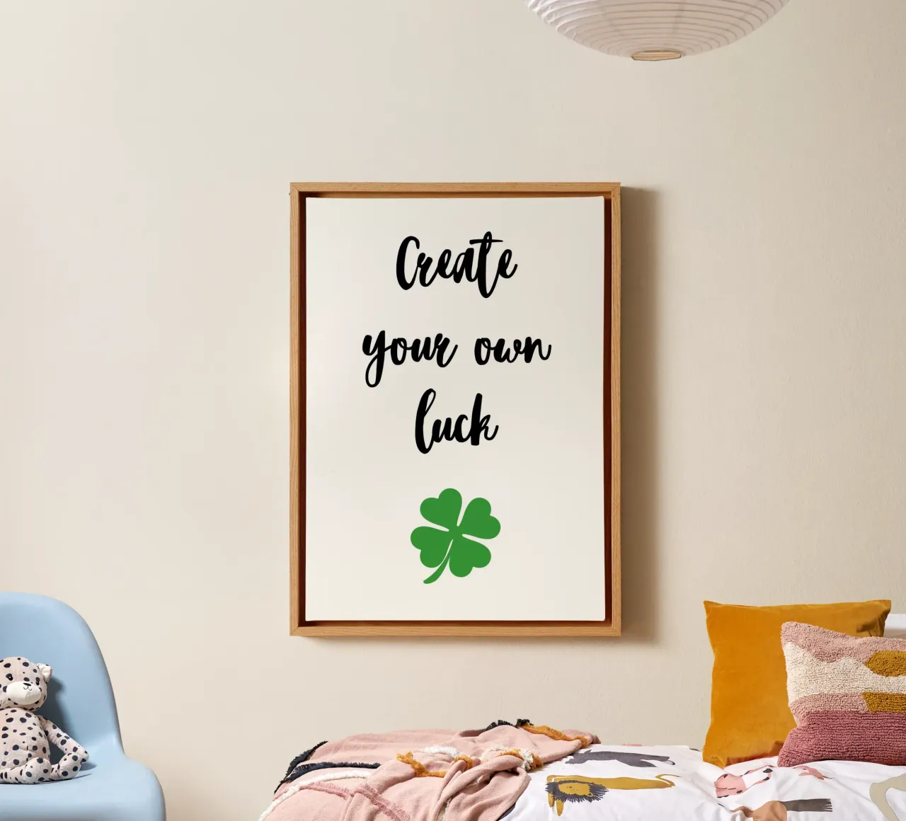 Create your own luck canvas by Quotes on walls