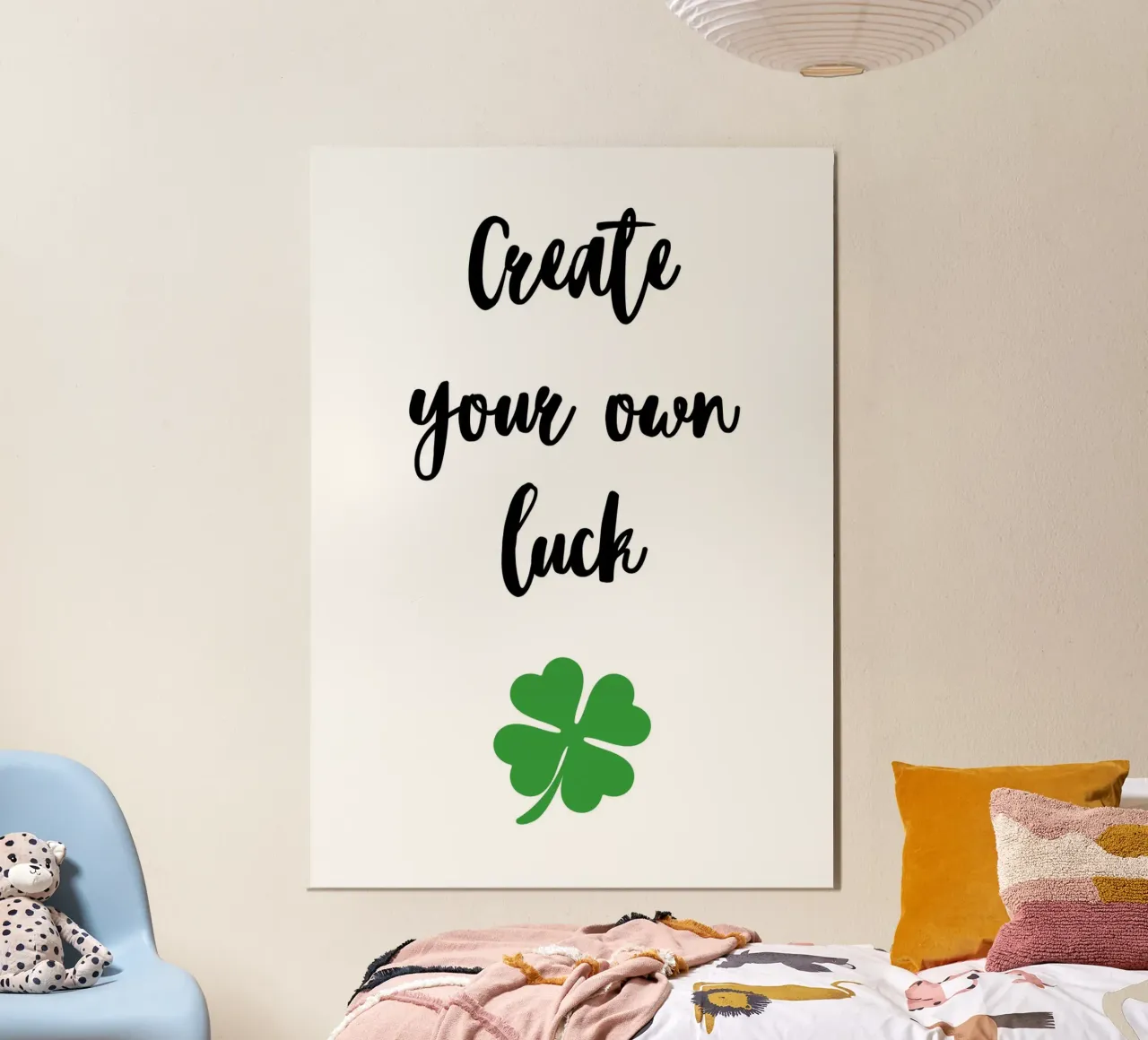 Create your own luck carta hahnemühle da Quotes on walls