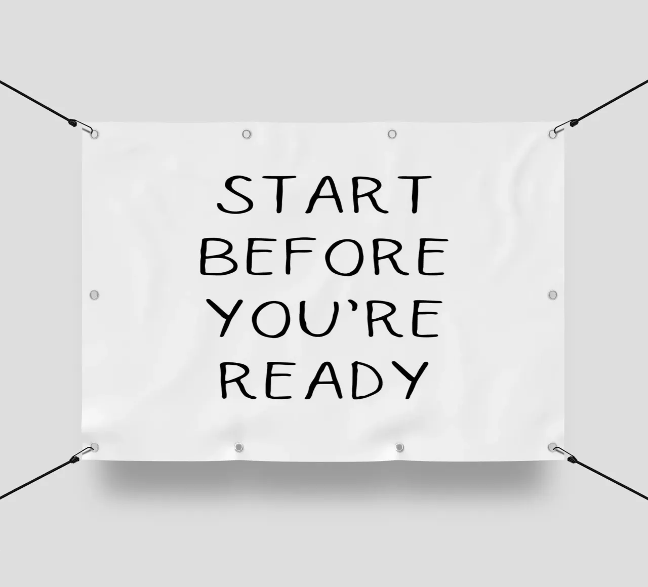 Start before you’re ready telo in pvc da Quotes on walls