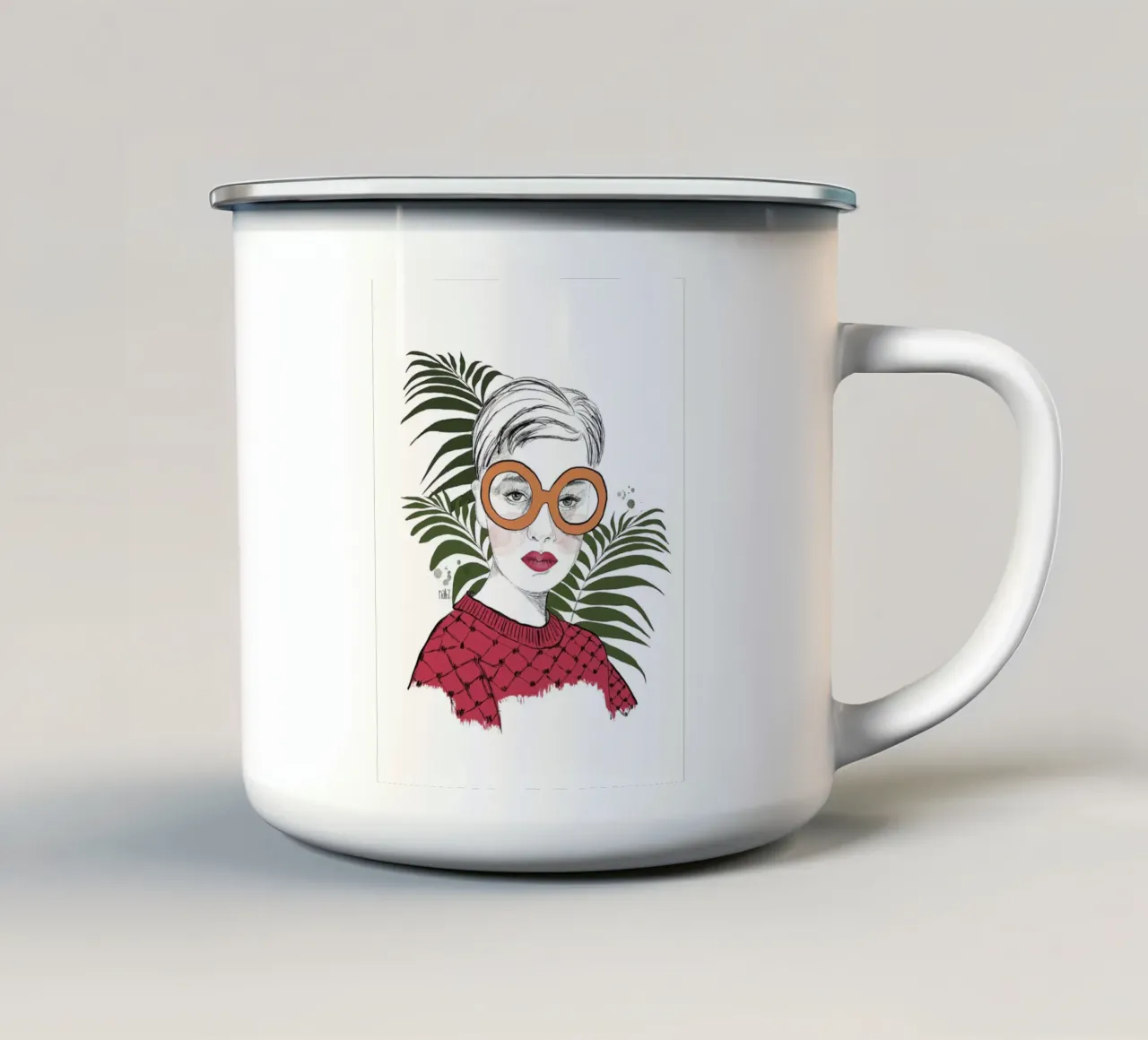 stay unique darling tazza in smalto da Nathys_illustration