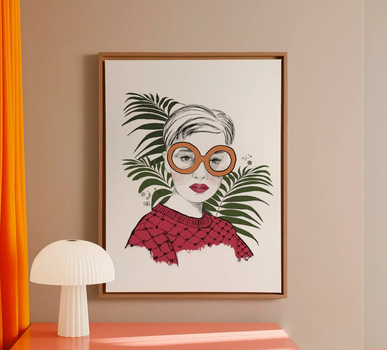 stay unique darling tela con Cornice a cassetta da Nathys_illustration
