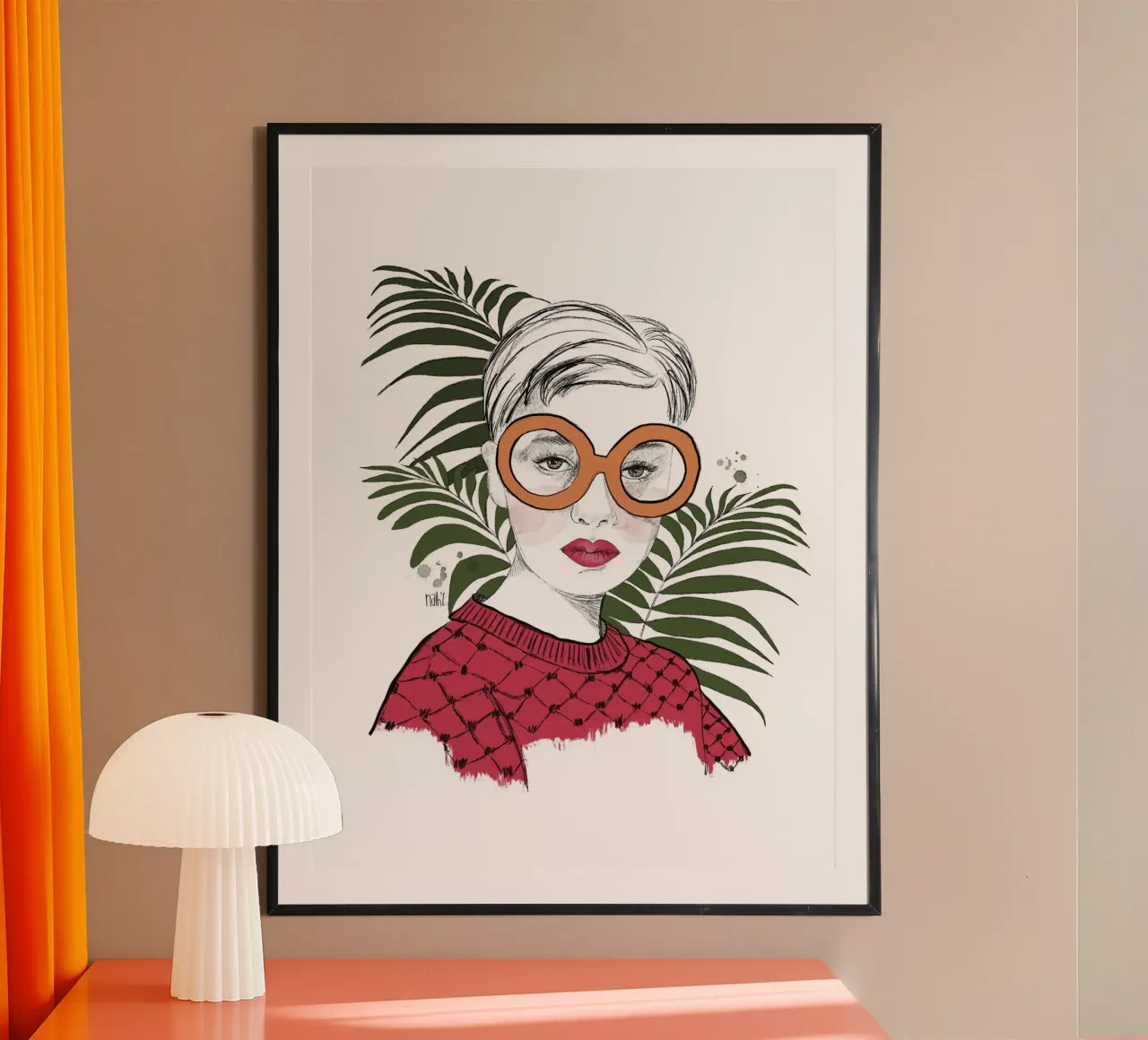 stay unique darling poster with aluminum frame by Nathys_illustration