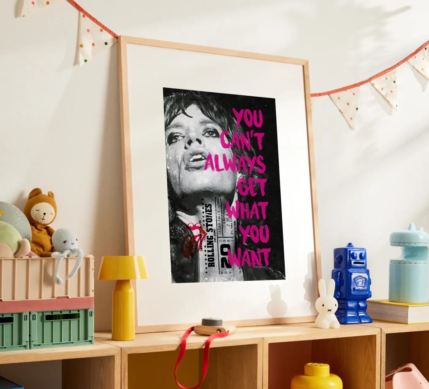 Mick Jagger poster van kathrin-krieter