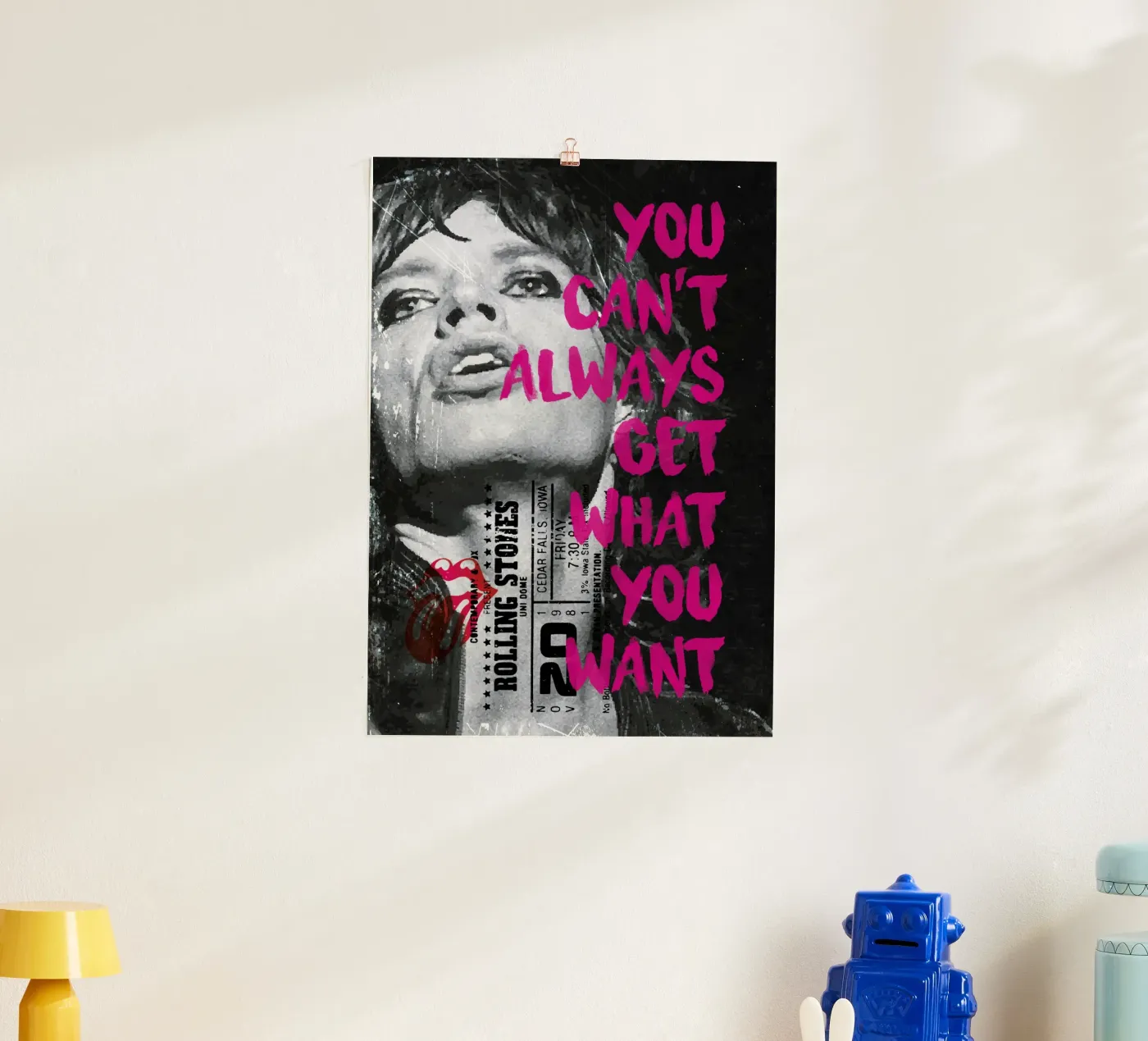 Mick Jagger poster van kathrin-krieter