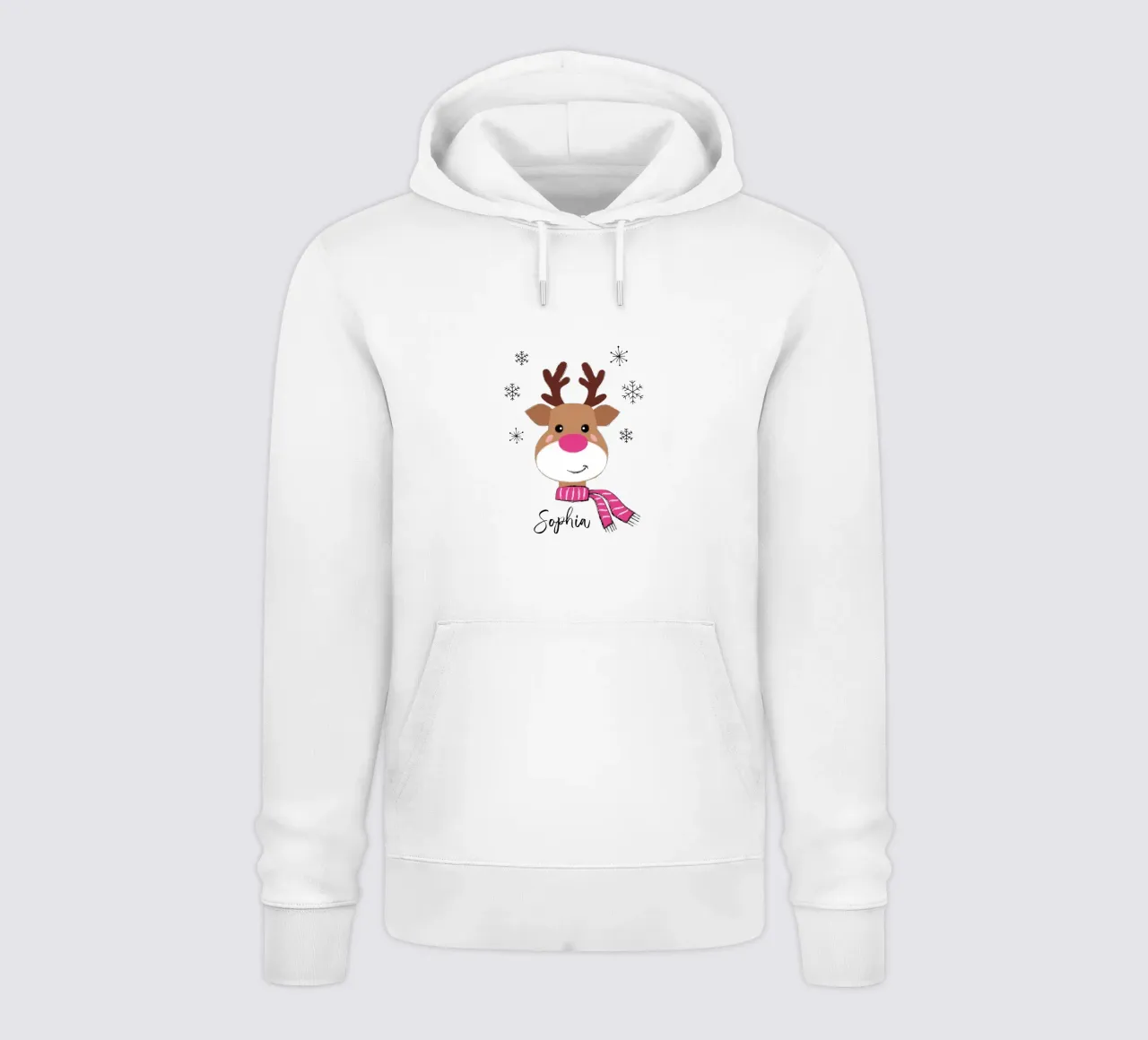 Shiny Nose Reindeer felpa con cappuccio da Petra Lang - Design