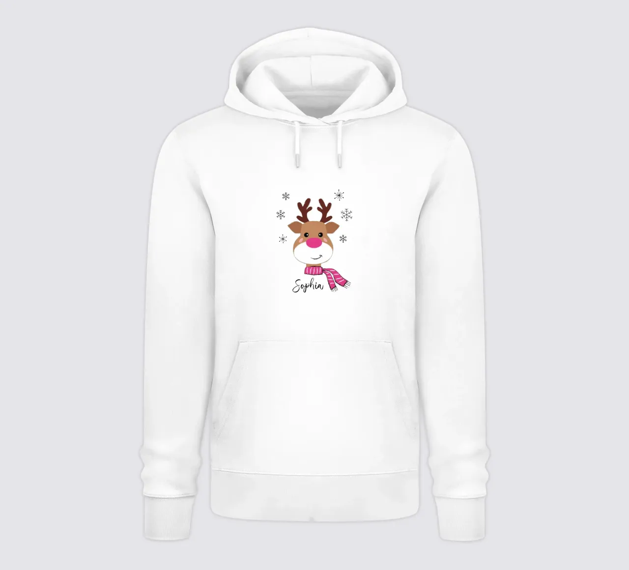 Shiny Nose Reindeer felpa con cappuccio da Petra Lang - Design