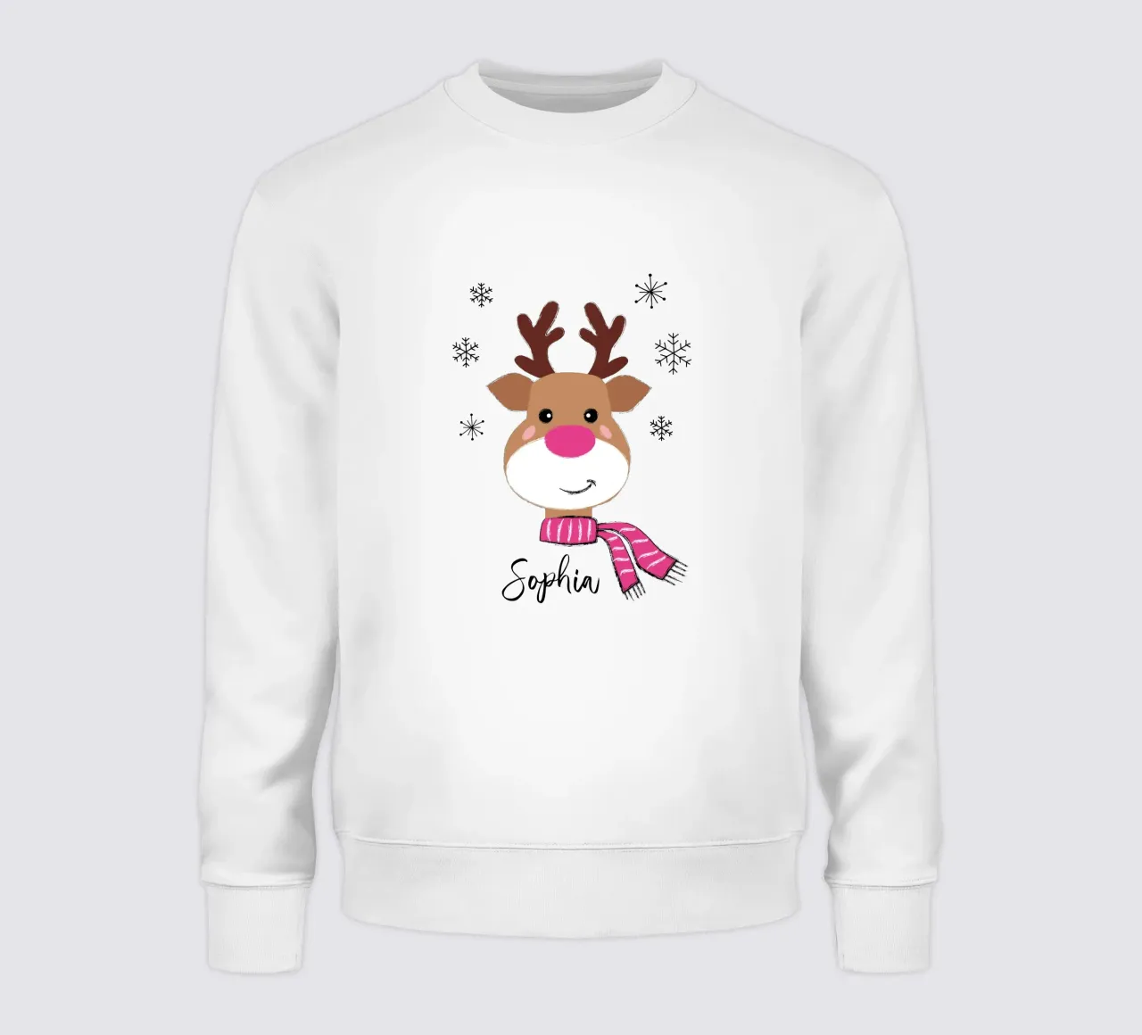 Shiny Nose Reindeer sweatshirt van Petra Lang - Design