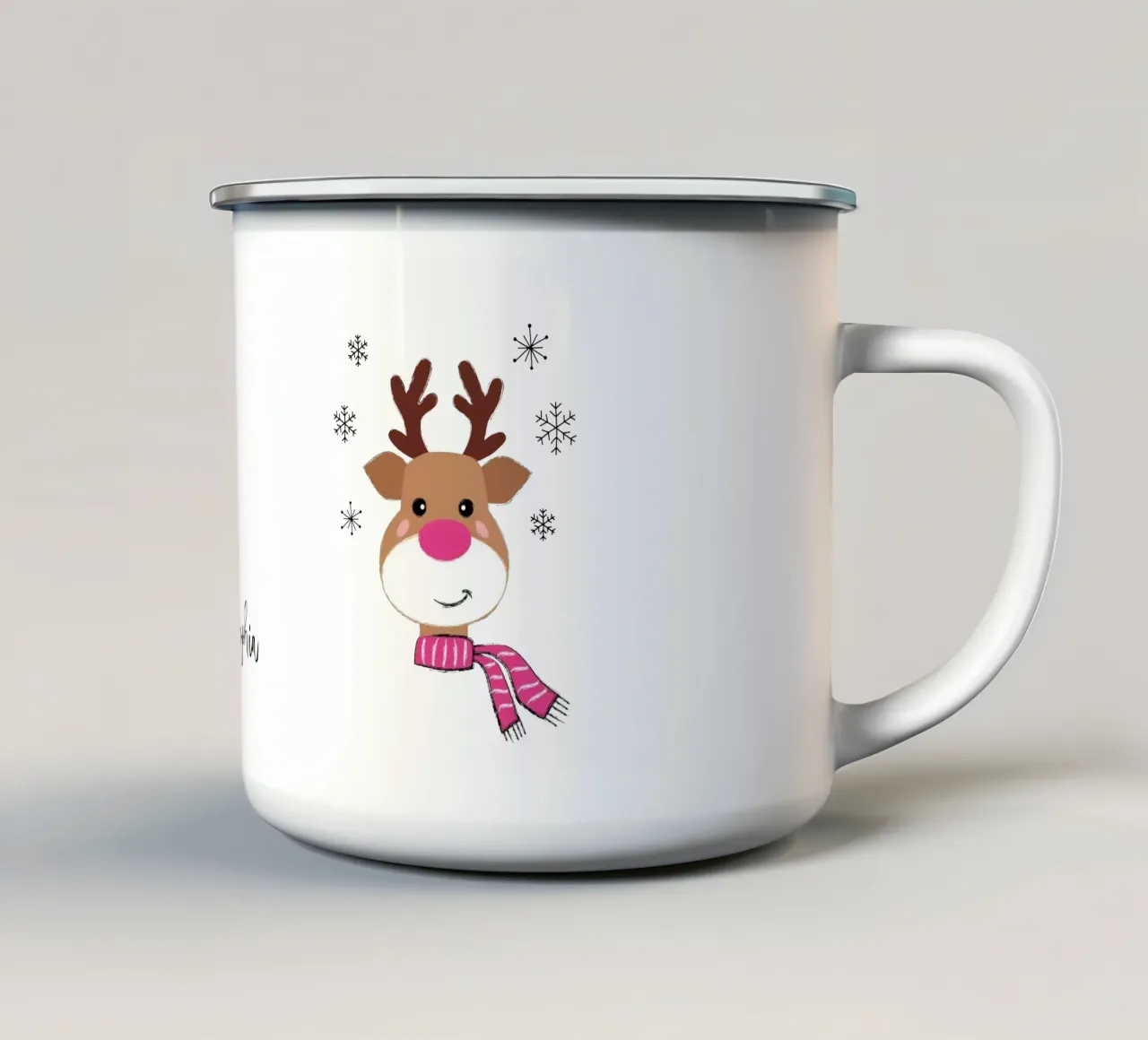Shiny Nose Reindeer tazza in smalto da Petra Lang - Design