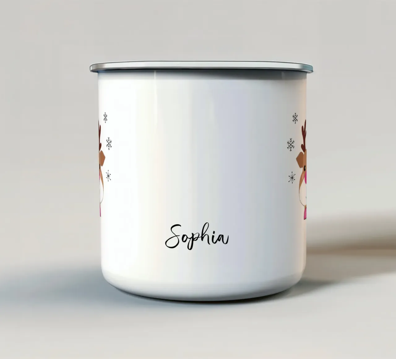 Shiny Nose Reindeer tazza in smalto da Petra Lang - Design