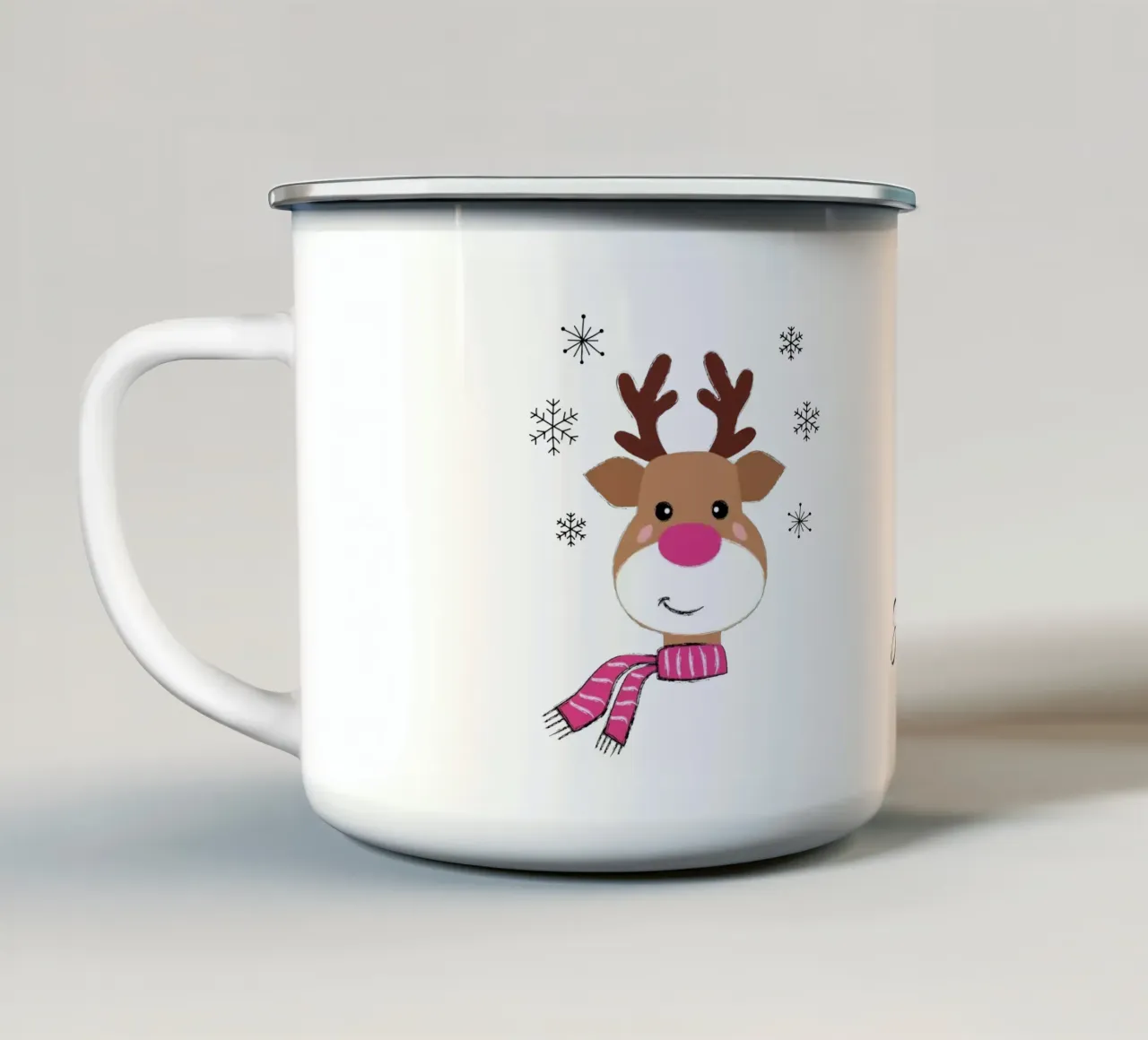 Shiny Nose Reindeer tazza in smalto da Petra Lang - Design
