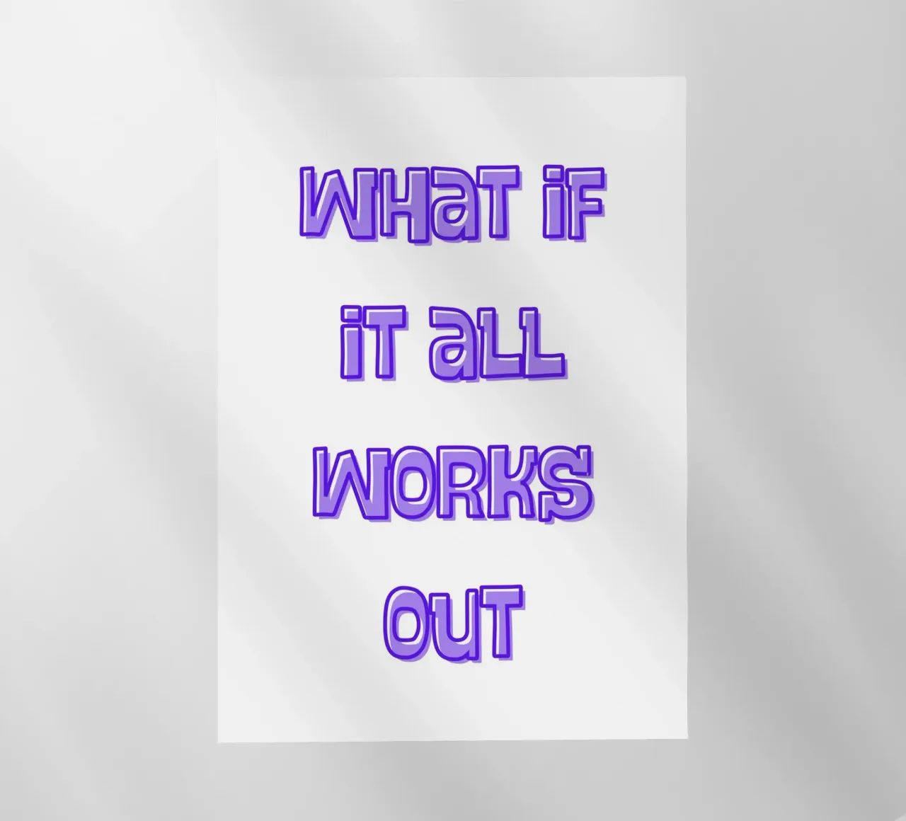 What if it all works out pellicola backlit da Quotes on walls