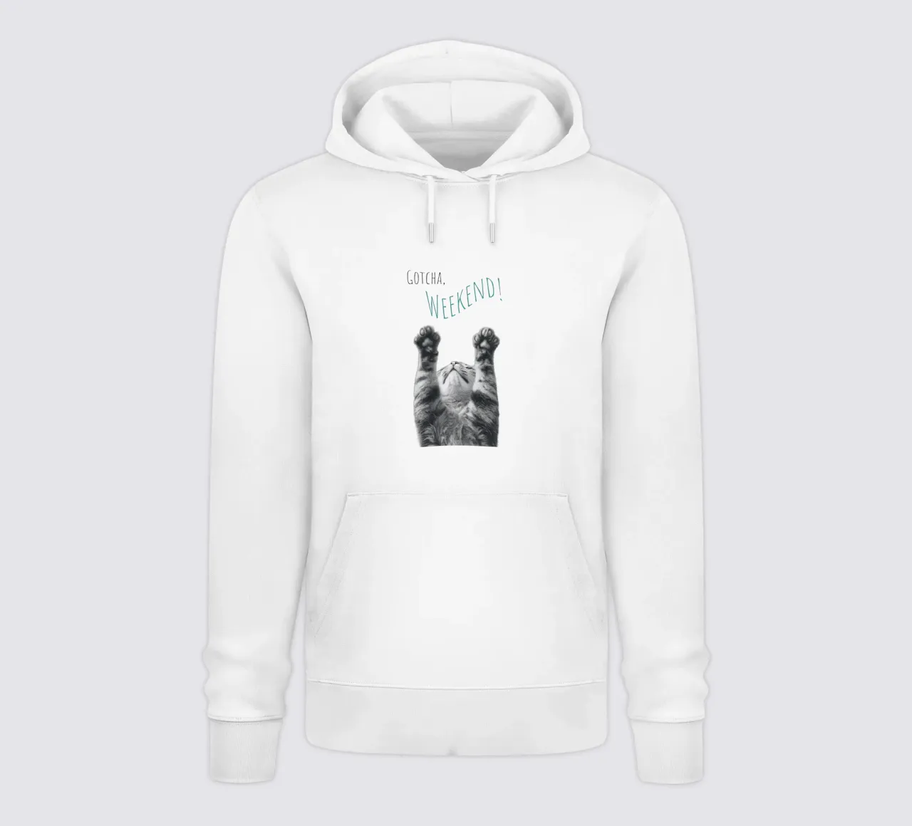 Gatto fresco - fine settimana felpa con cappuccio da Melanie Viola