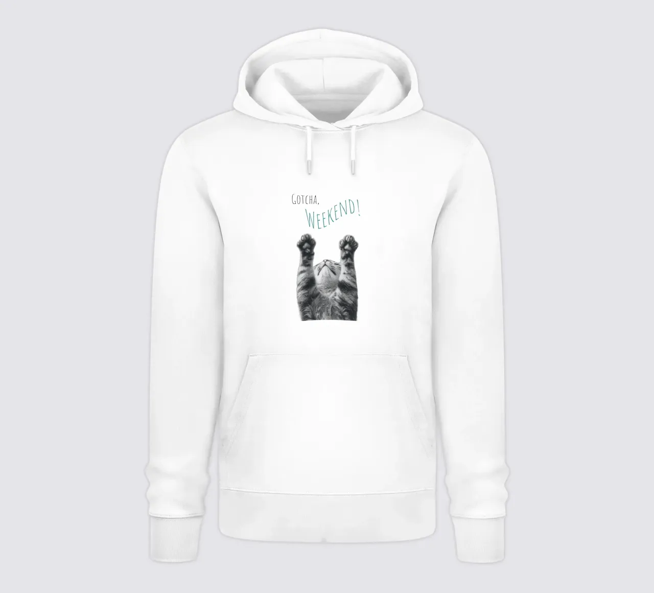 Gatto fresco - fine settimana felpa con cappuccio da Melanie Viola