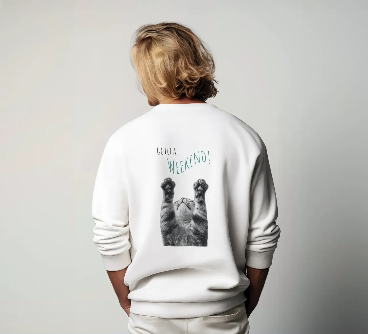 Gatto fresco - fine settimana felpa da Melanie Viola