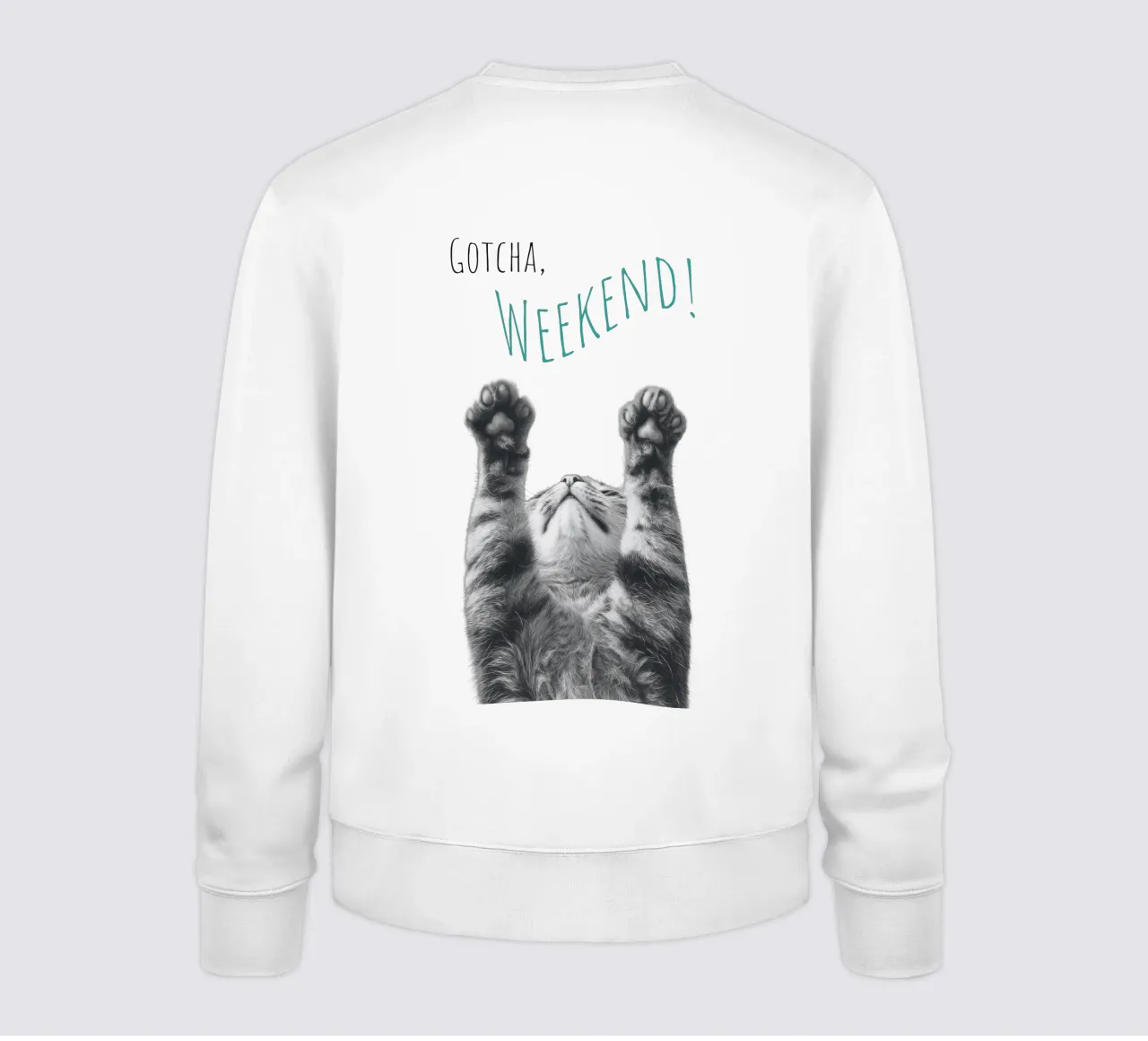 Cool cat - weekend sweatshirt by Melanie Viola