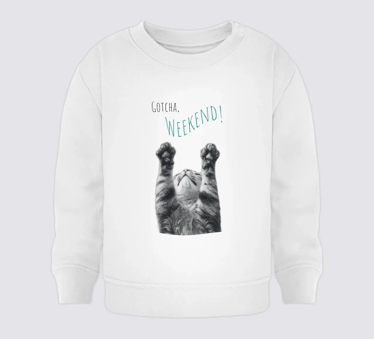 Gatto fresco - fine settimana felpa neonato da Melanie Viola