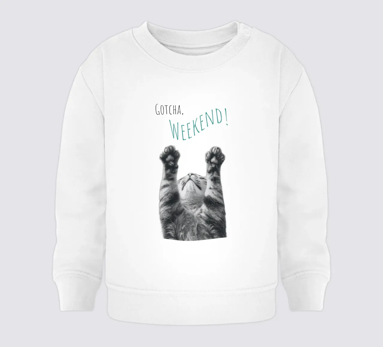 Gatto fresco - fine settimana felpa neonato da Melanie Viola