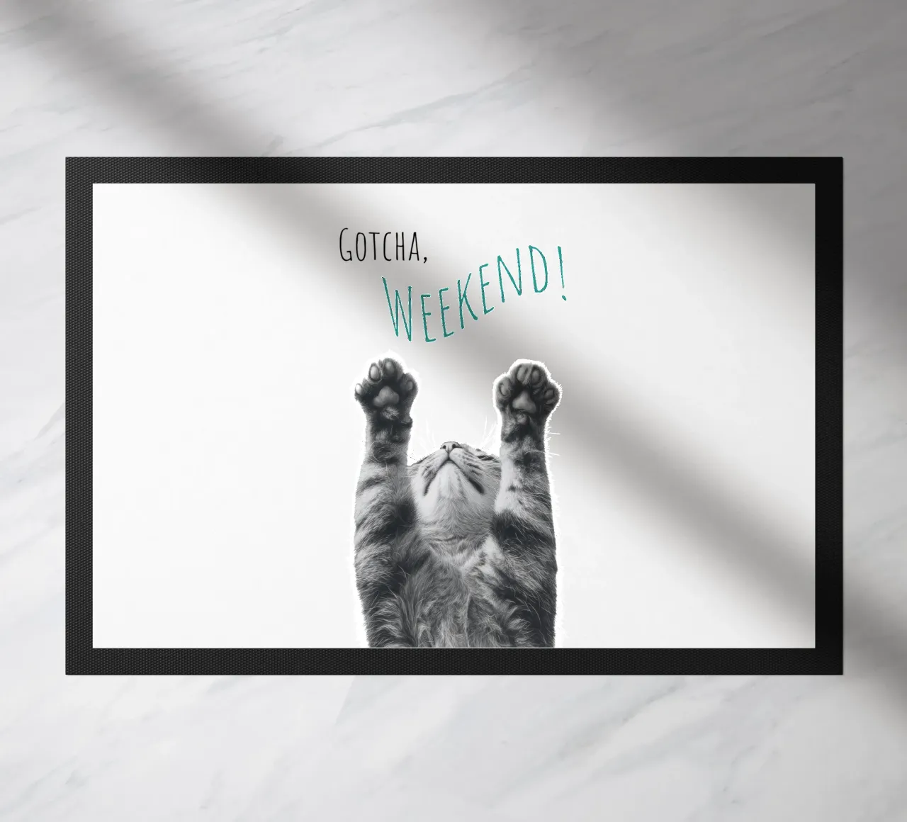 Gatto fresco - fine settimana zerbino da Melanie Viola