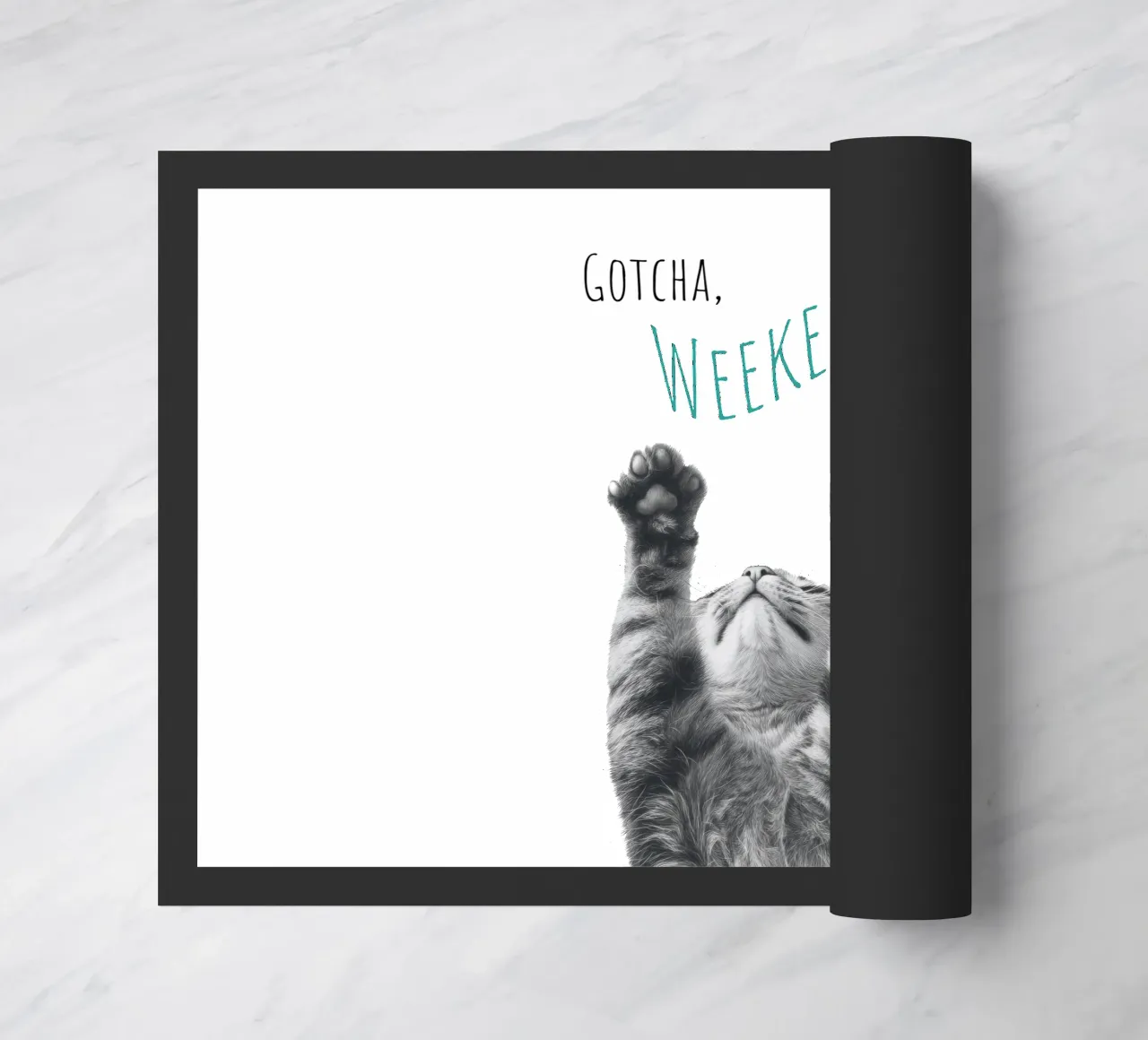 Gatto fresco - fine settimana zerbino da Melanie Viola