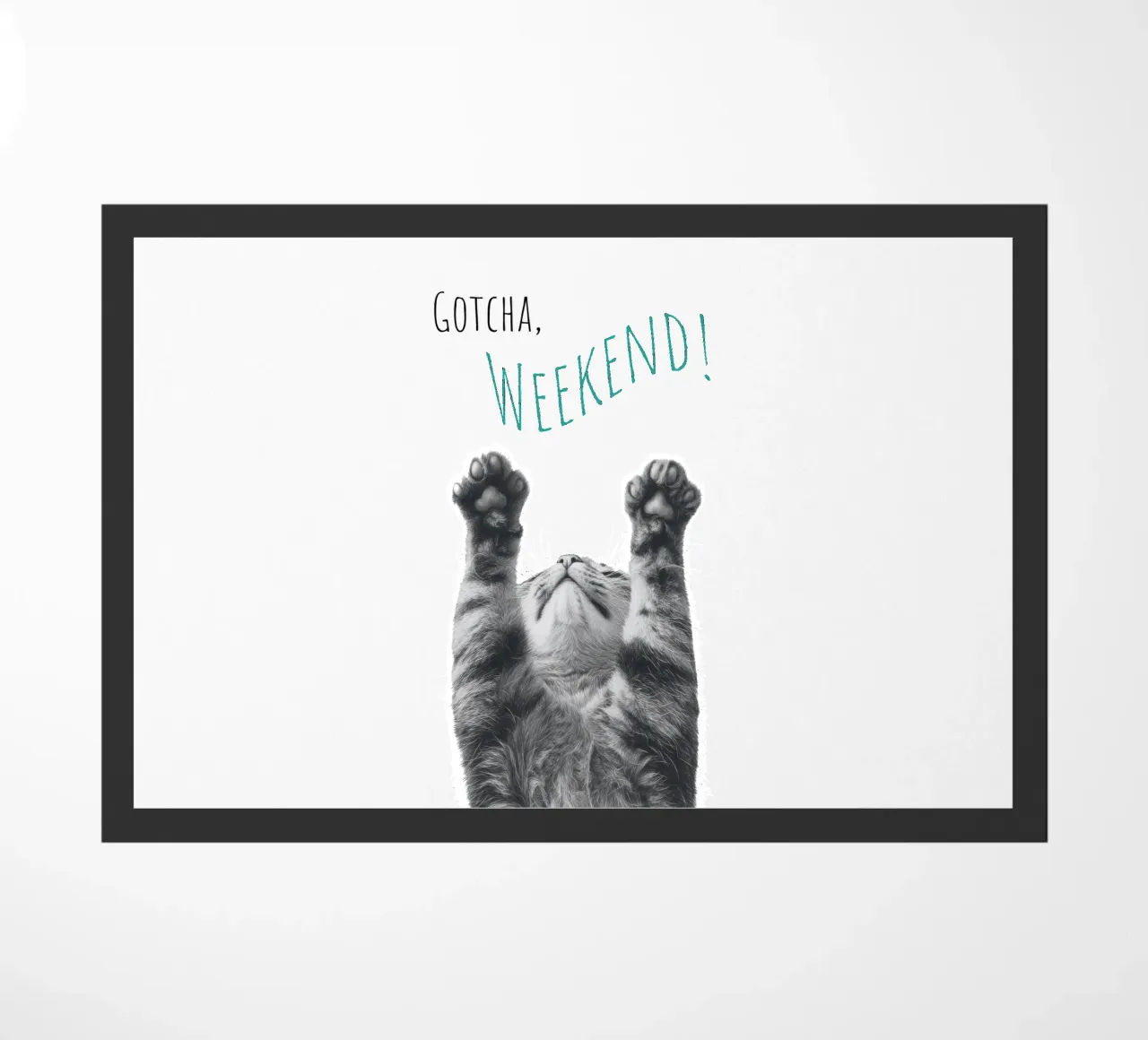 Gatto fresco - fine settimana zerbino da Melanie Viola