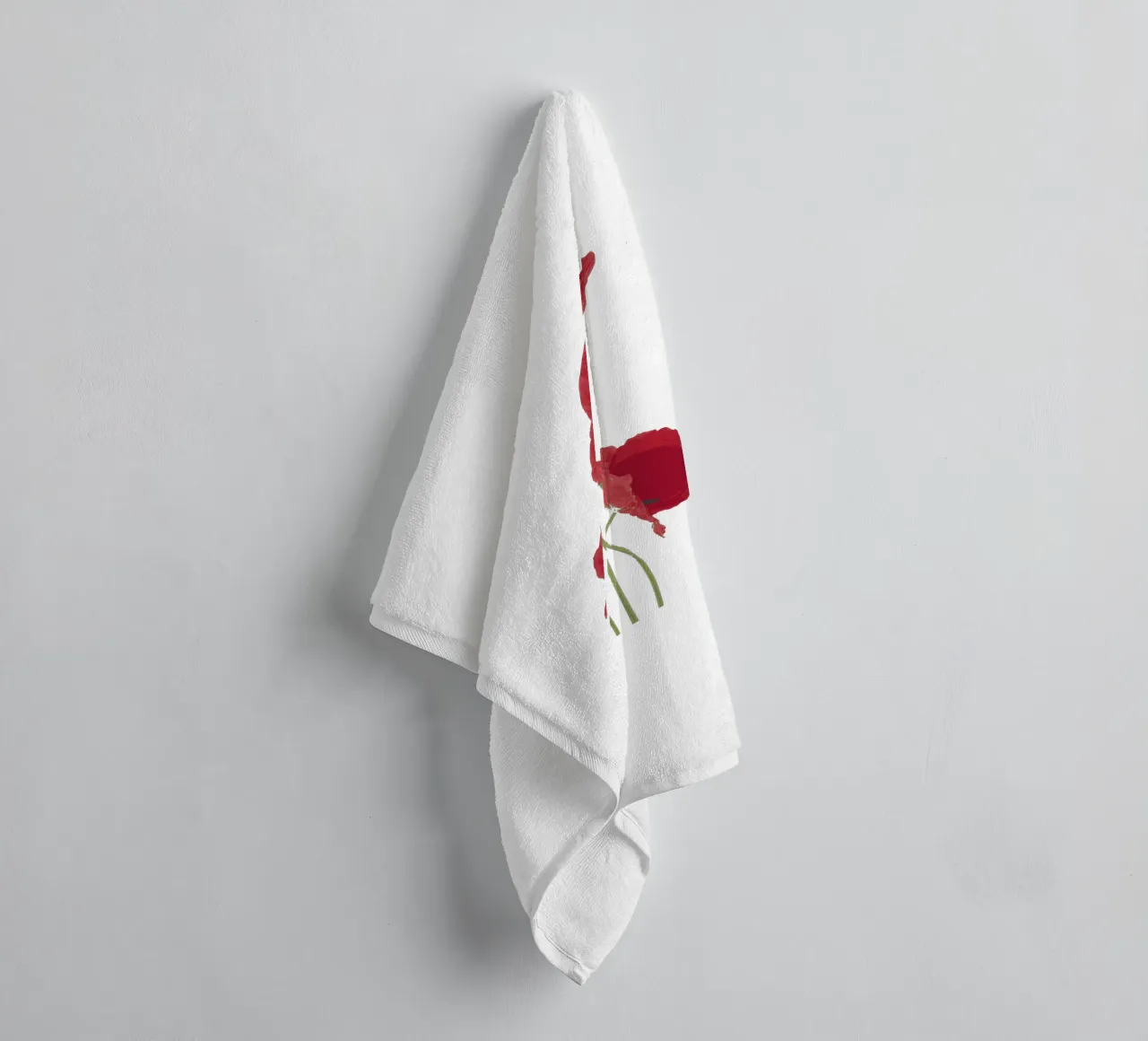 Red poppies towel by LaylaOzFun