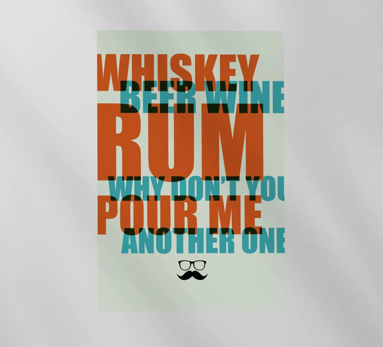 Whiskey, Beer and Wine Poster pellicola backlit da Naxart