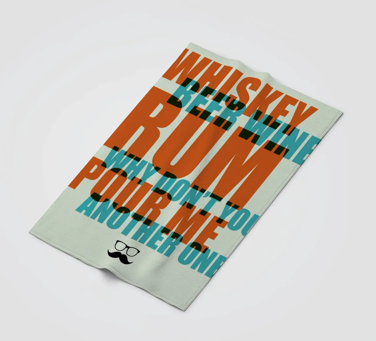 Whiskey, Beer and Wine Poster fleece blanket by Naxart