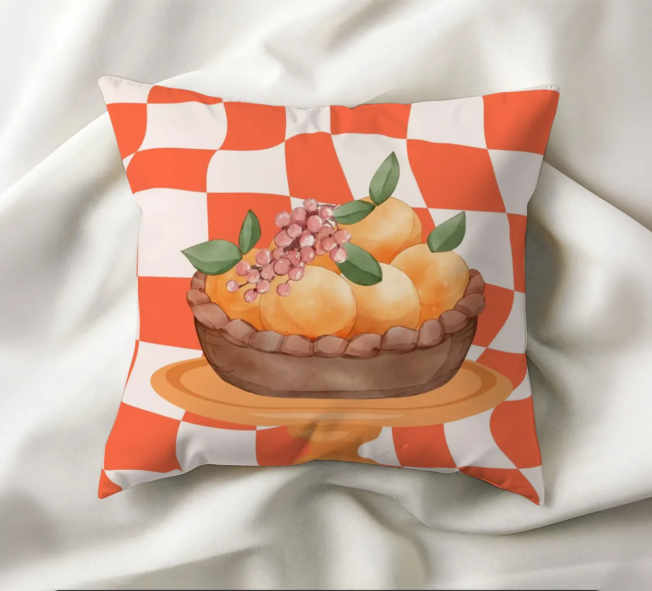 Arancione cuscino da DesignArt
