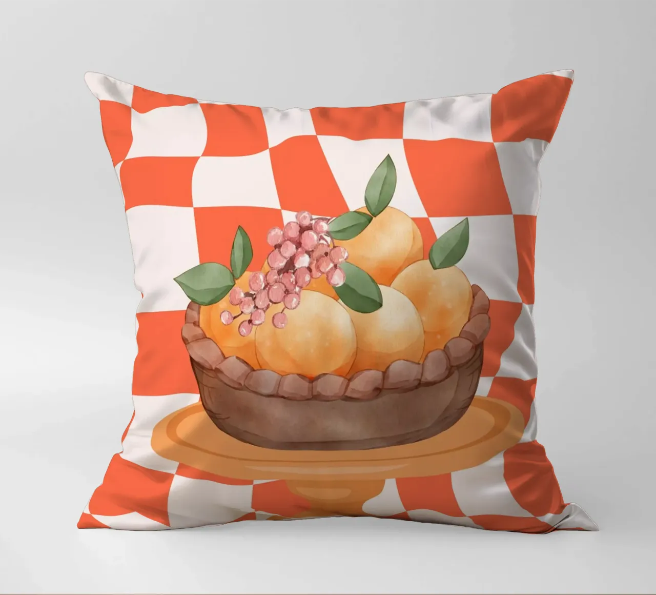 Arancione cuscino da DesignArt
