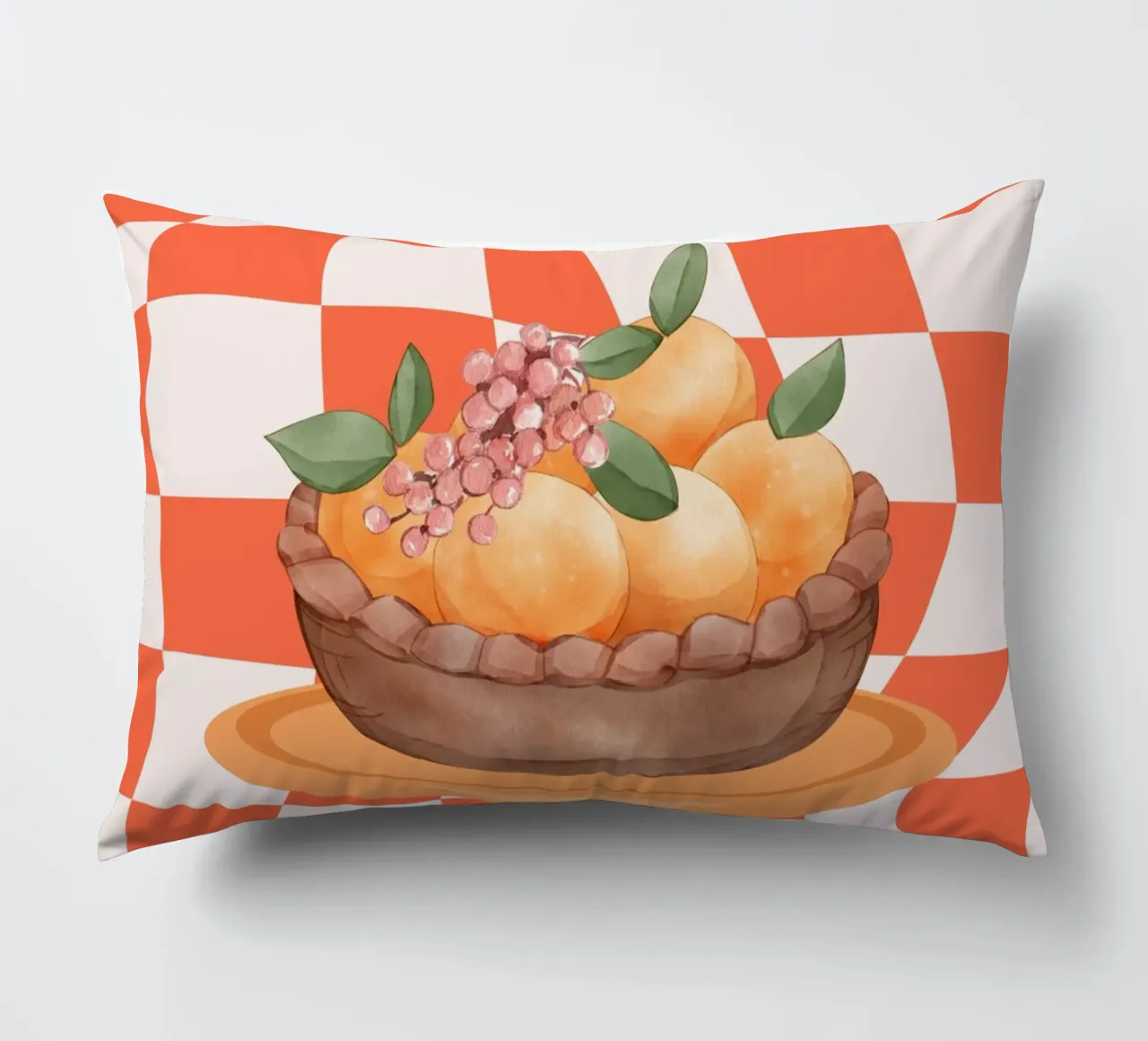 Arancione cuscino da DesignArt